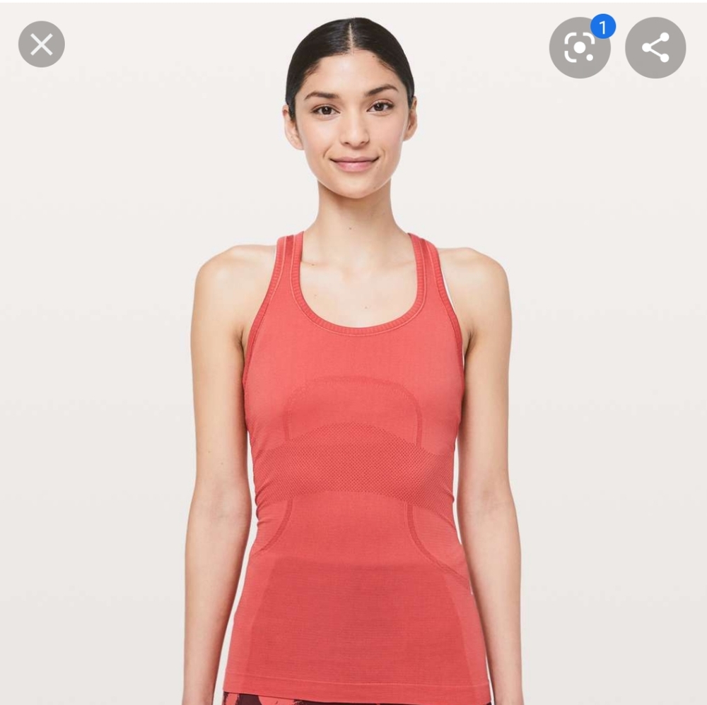 Lululemon Swiftly Tech Racerback Poppy/Coral